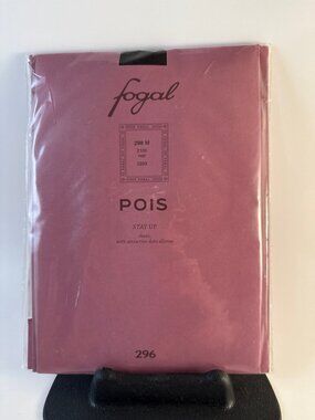 Fogal Pois Sheer Dot Stay-Up Stockings — Made in Italy — Size M — NIB